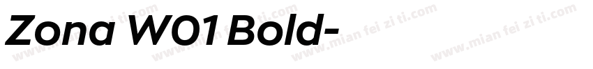 Zona W01 Bold字体转换